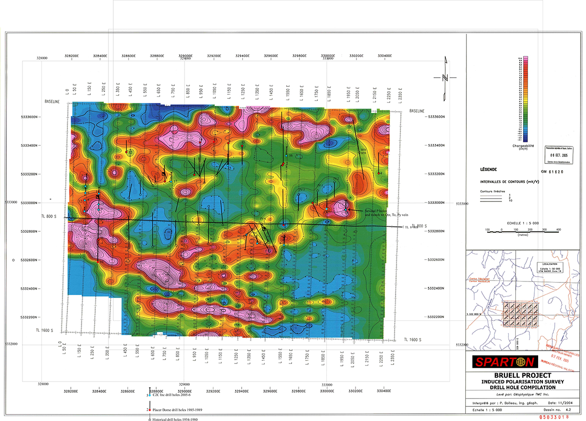 Bruell Gold Property Sparton Resources Inc